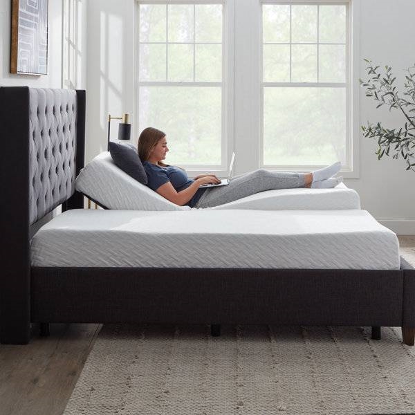 FaFurn - Adjustable King Size Split Bed Base with Remote