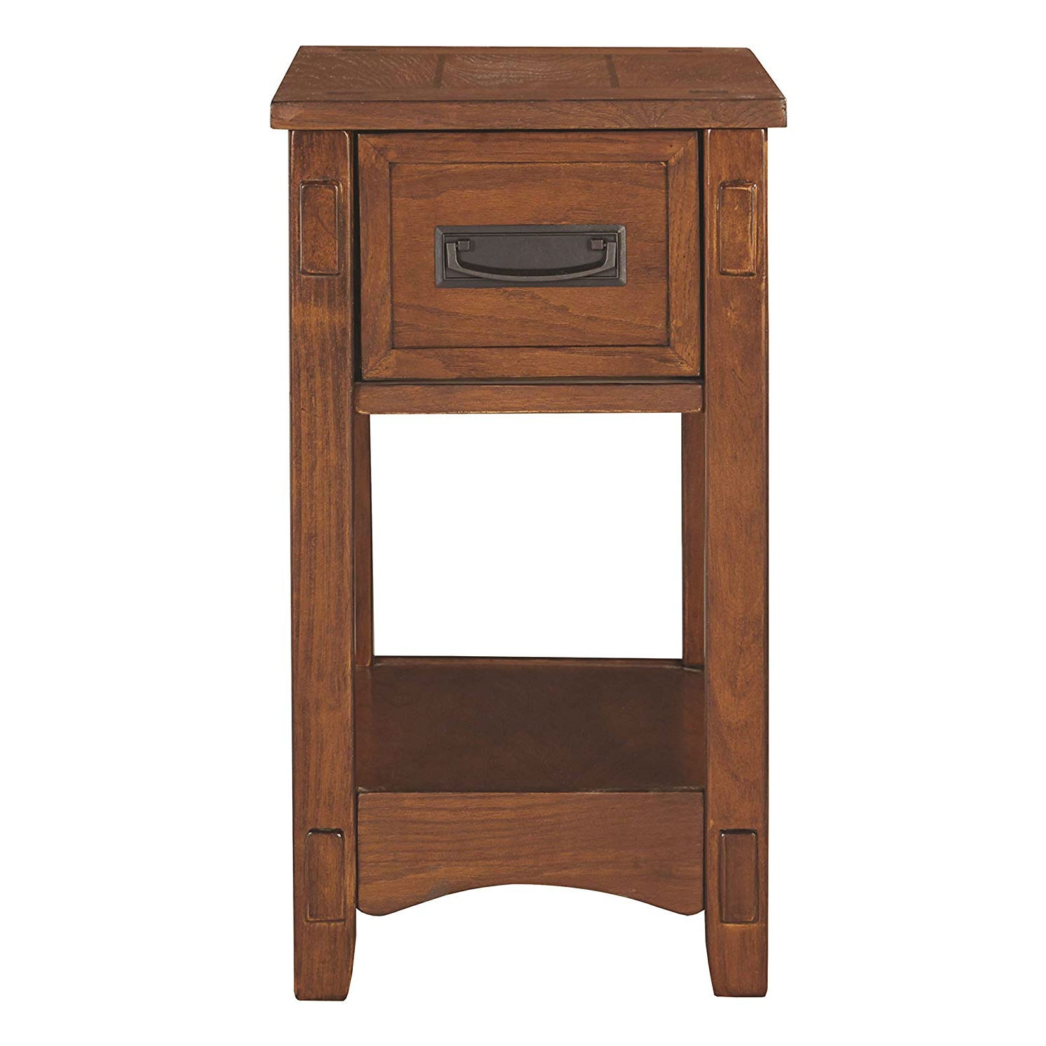 FaFurn - Mission 1-Drawer Nightstand in Brown