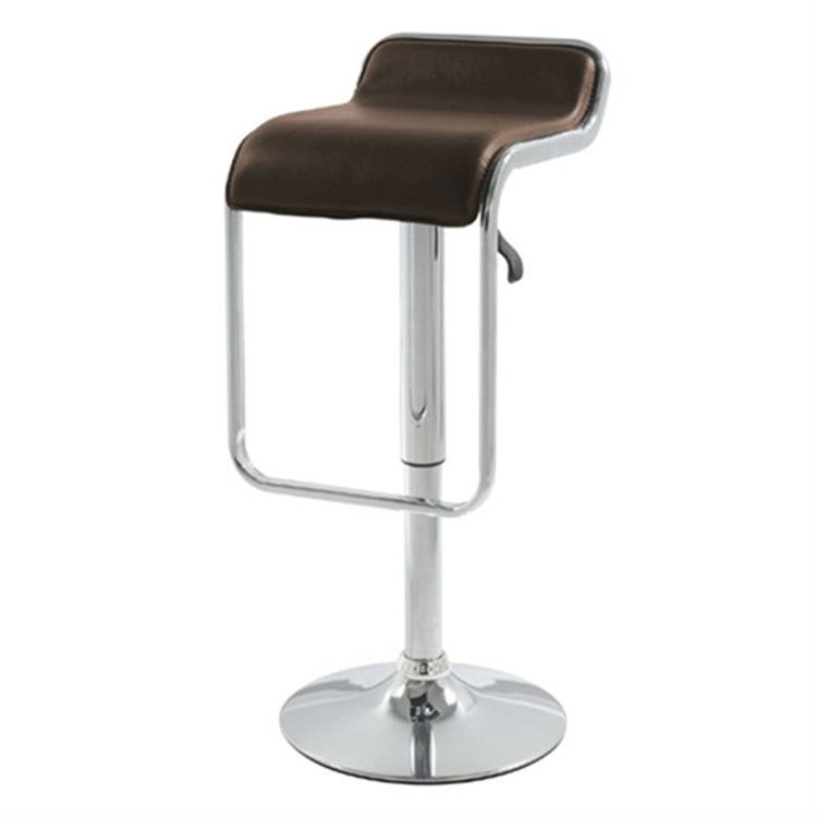 FaFurn - Modern Adjustable Barstool with Faux Leather Swivel Seat