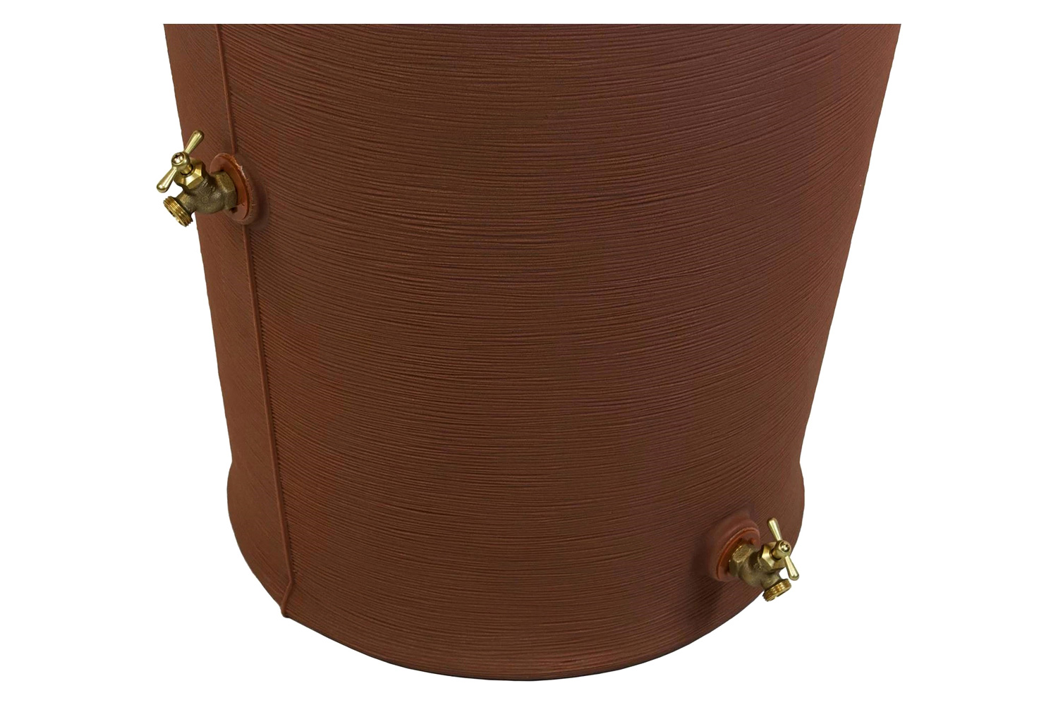 FaFurn - Terra Cotta 50-Gallon Plastic Urn Rain Barrel with Planter Top