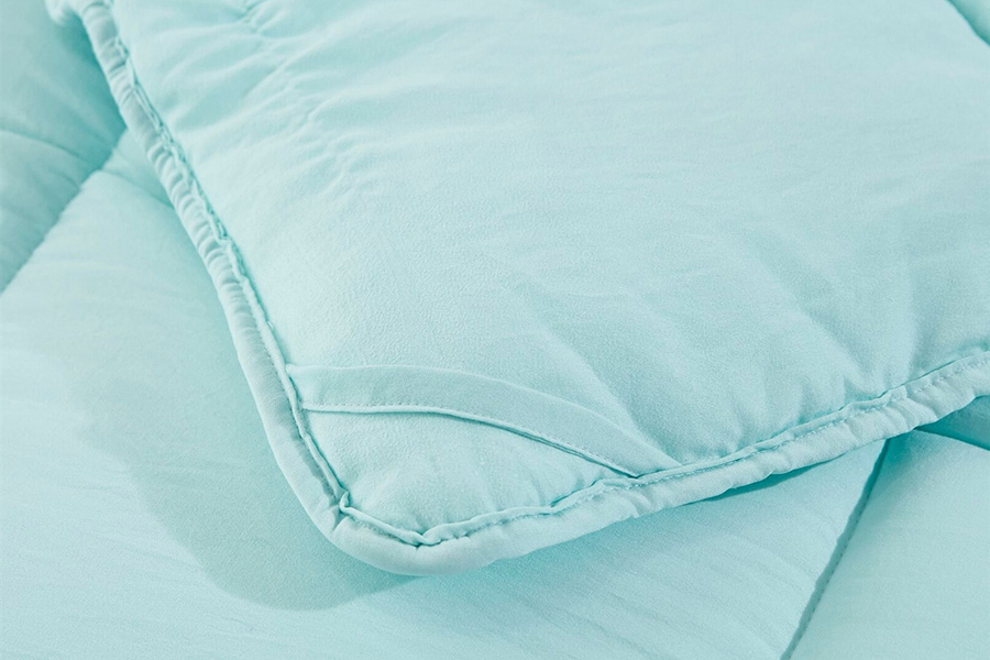 FaFurn 3 Piece Microfiber Reversible Comforter Set - Aqua, Queen Size