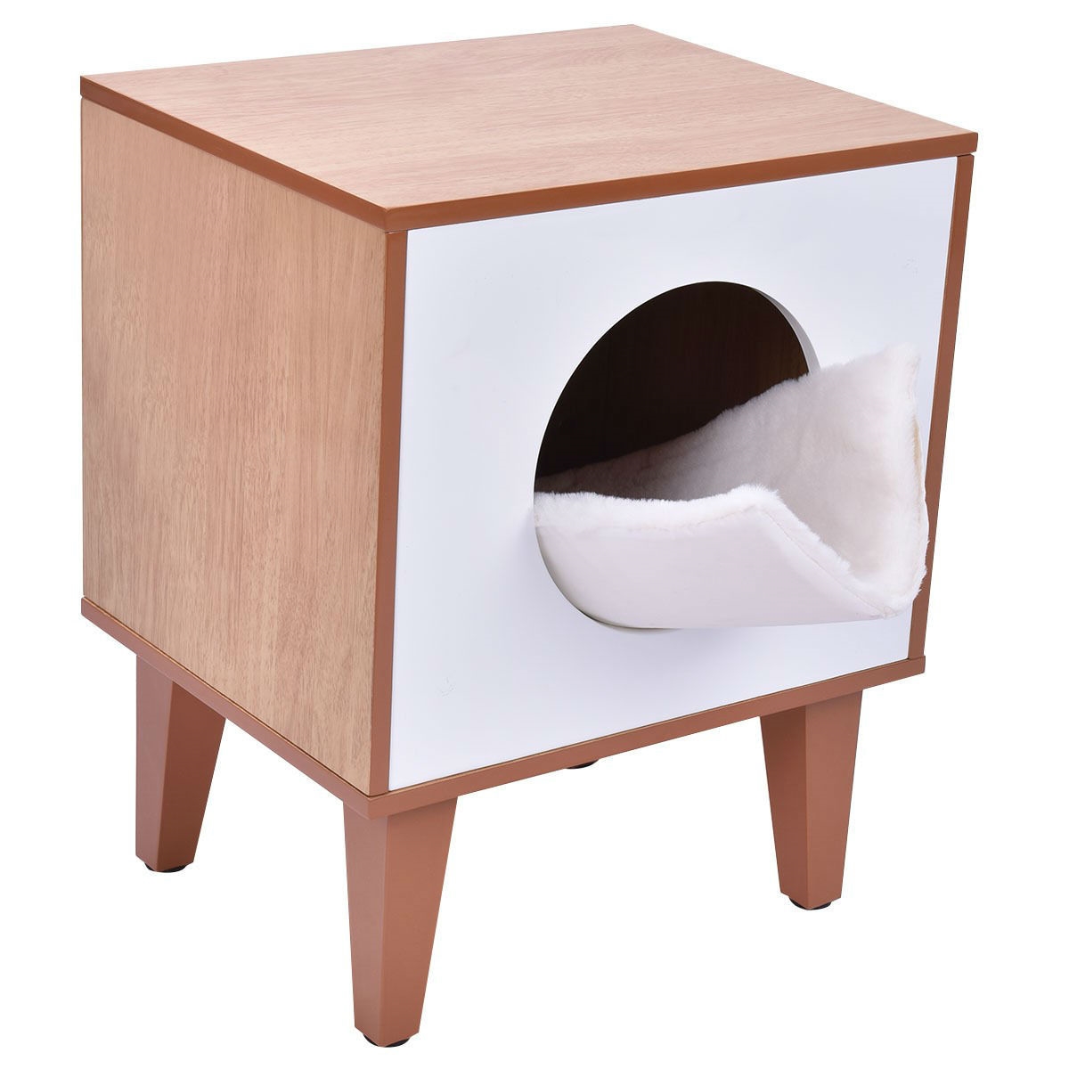 FaFurn - Cat House in White, Wood