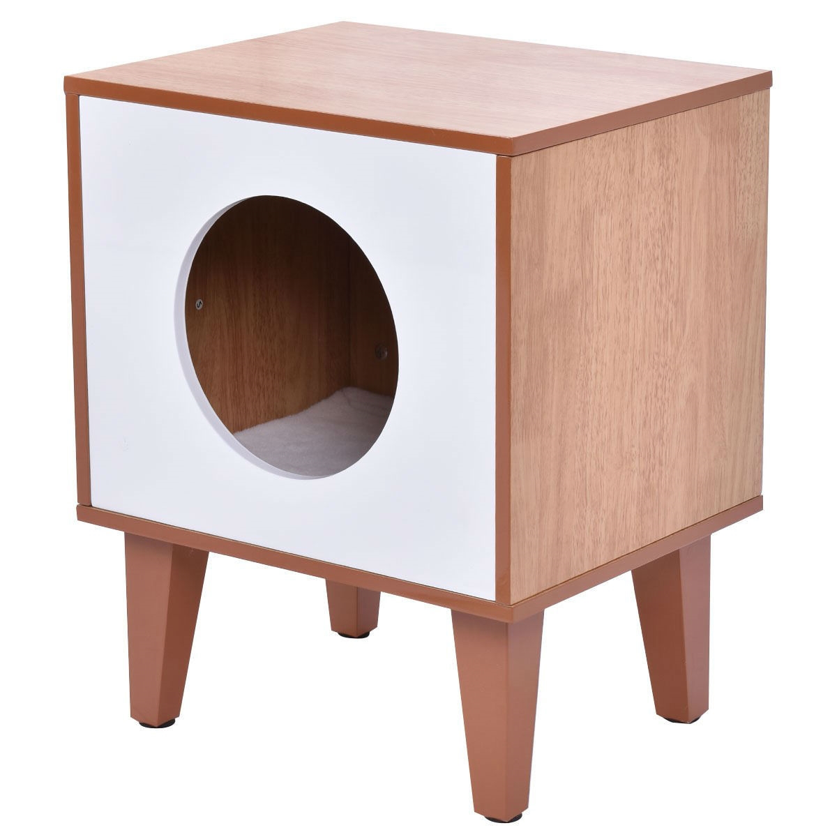 FaFurn - Cat House in White, Wood