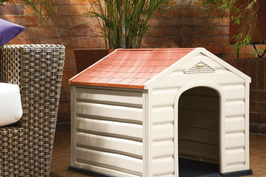 FaFurn - Sturdy Outdoor Waterproof Polypropylene Dog House For Small Dogs