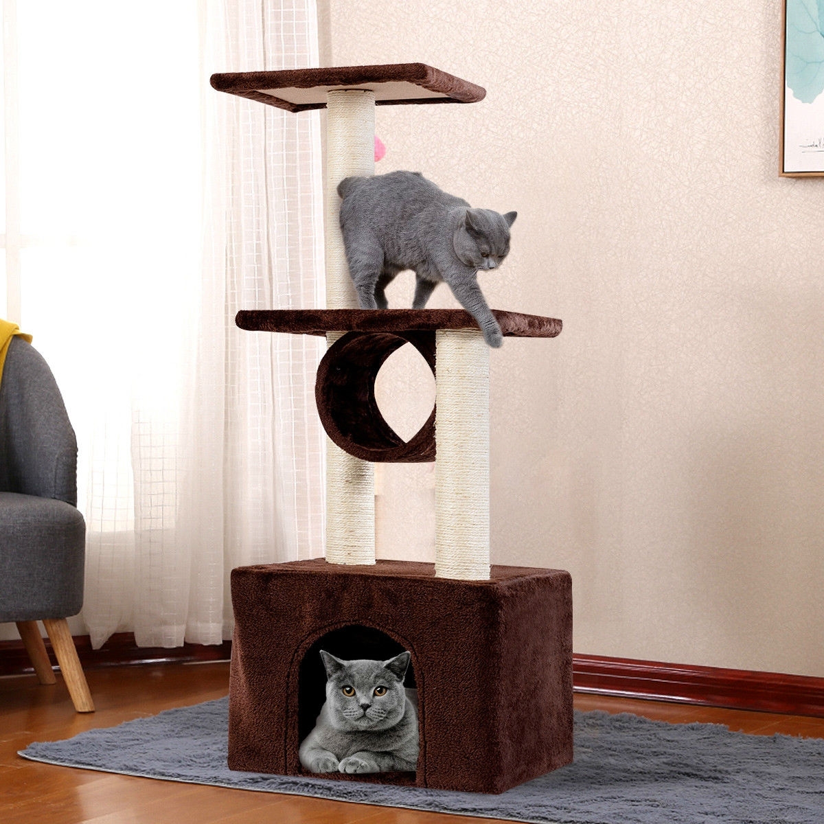 FaFurn Cat Tree - Brown