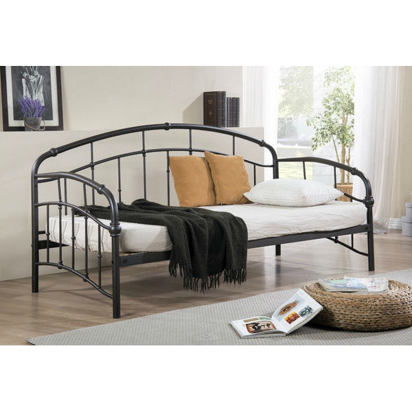 FaFurn - Twin Size Daybed in Dark Antique Bronze, Metal