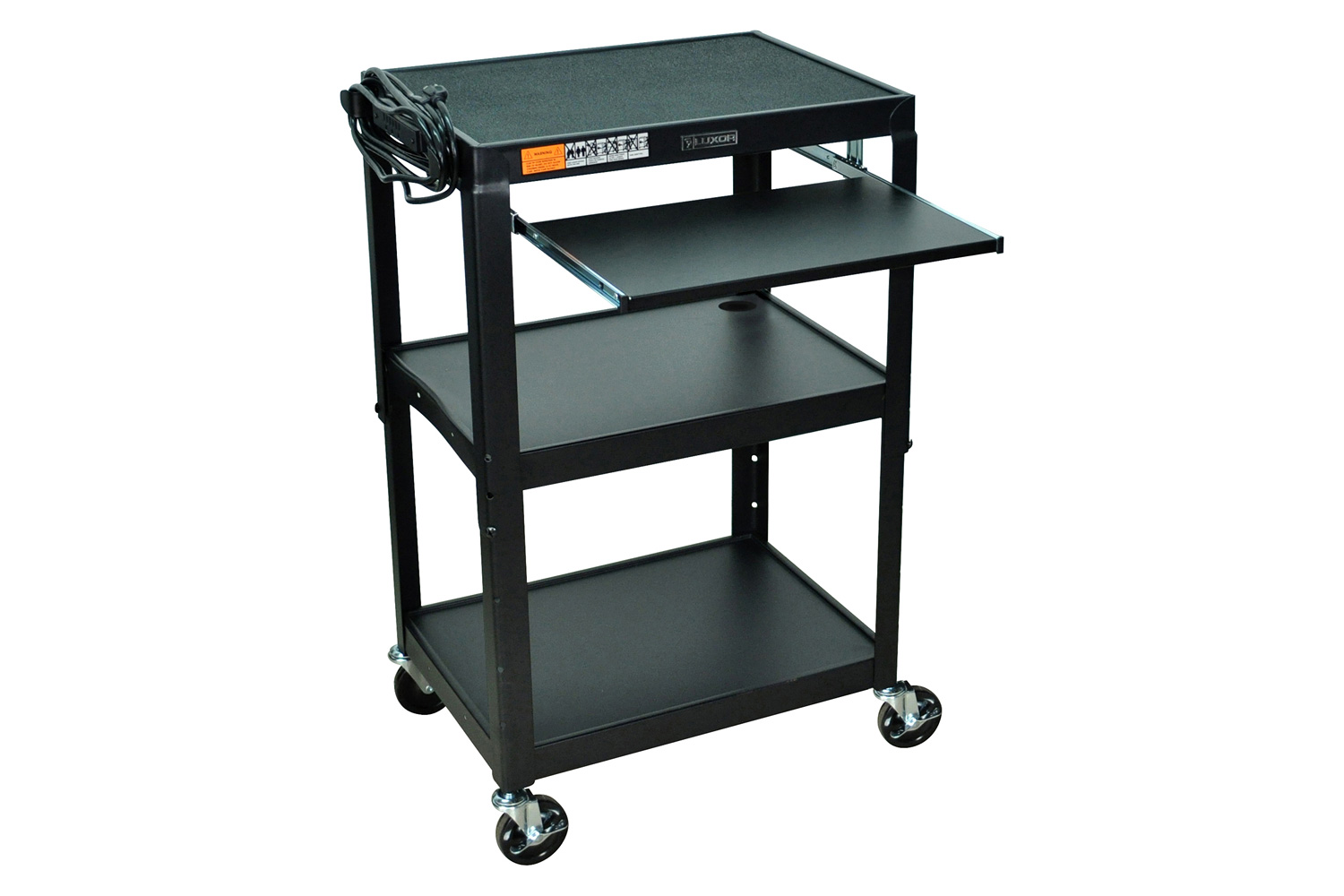 FaFurn - Mobile Stand Up Computer Desk Workstation Cart