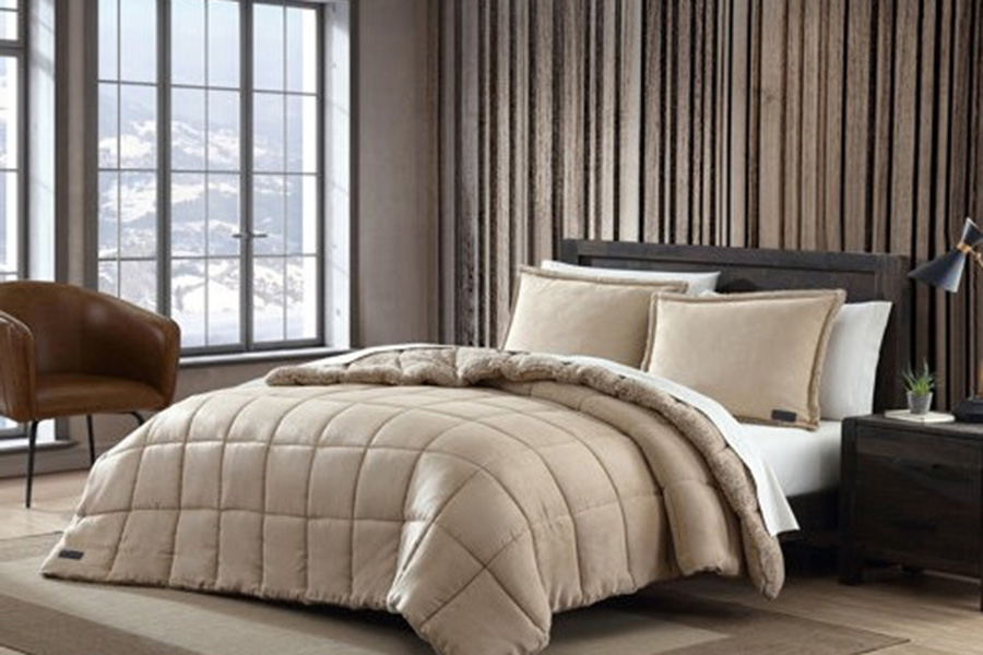 FaFurn - Plush Sherpa Reversible Micro Suede Comforter Set