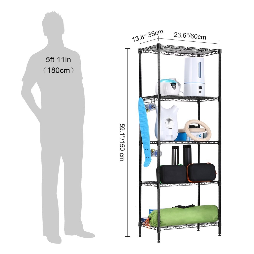 FaFurn - 5-Tier Bakers Rack in Metal