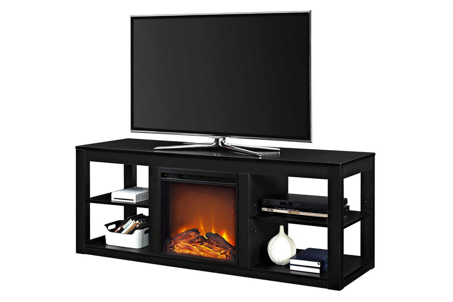 FaFurn - Modern 2-In-1 Electric Fireplace TV Stand