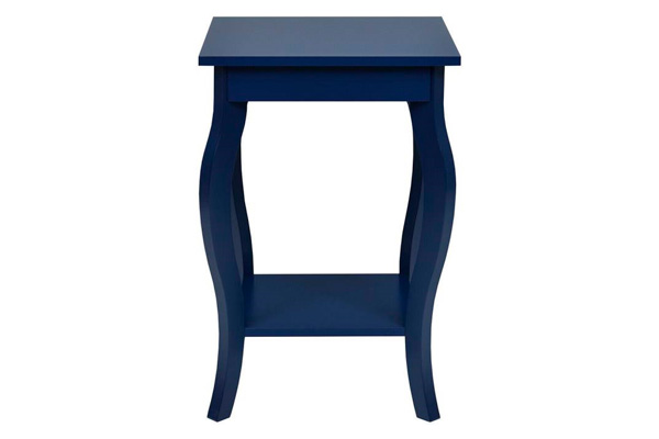 FaFurn™ Set of 2 Stylish End Table - Dark Blue, Wood