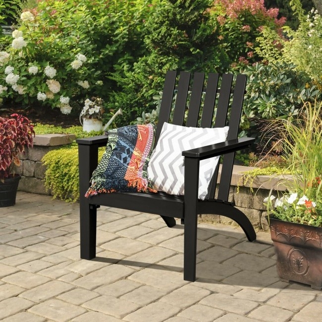 FaFurn - Adirondack Armchair in Black, Wood