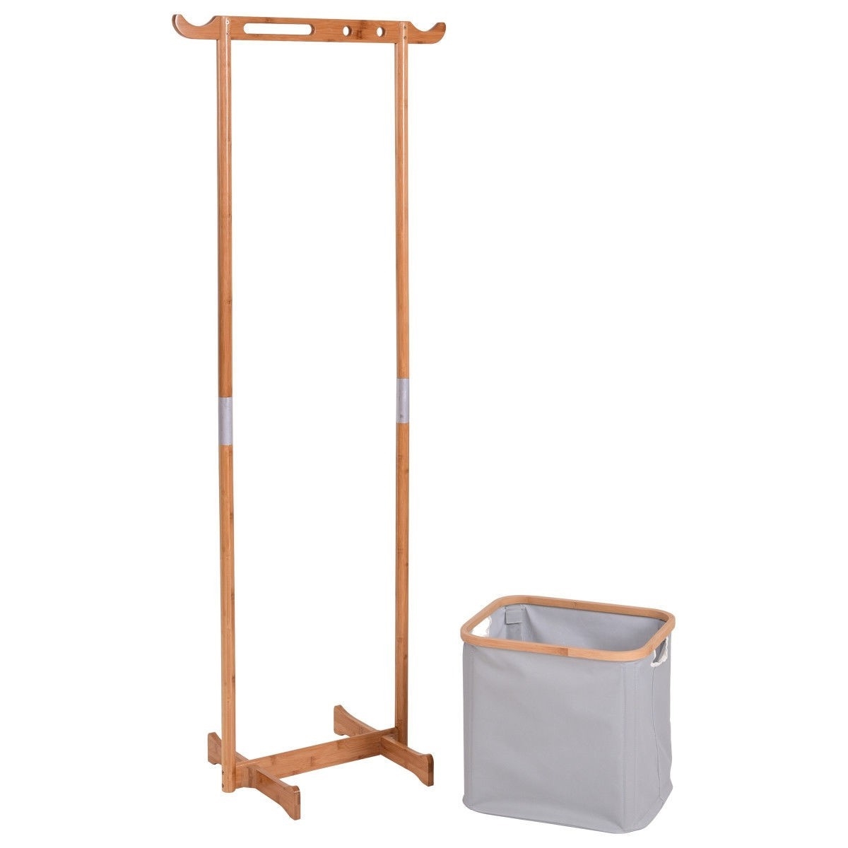 FaFurn - Garment Rack Clothes with Hanger in Bamboo