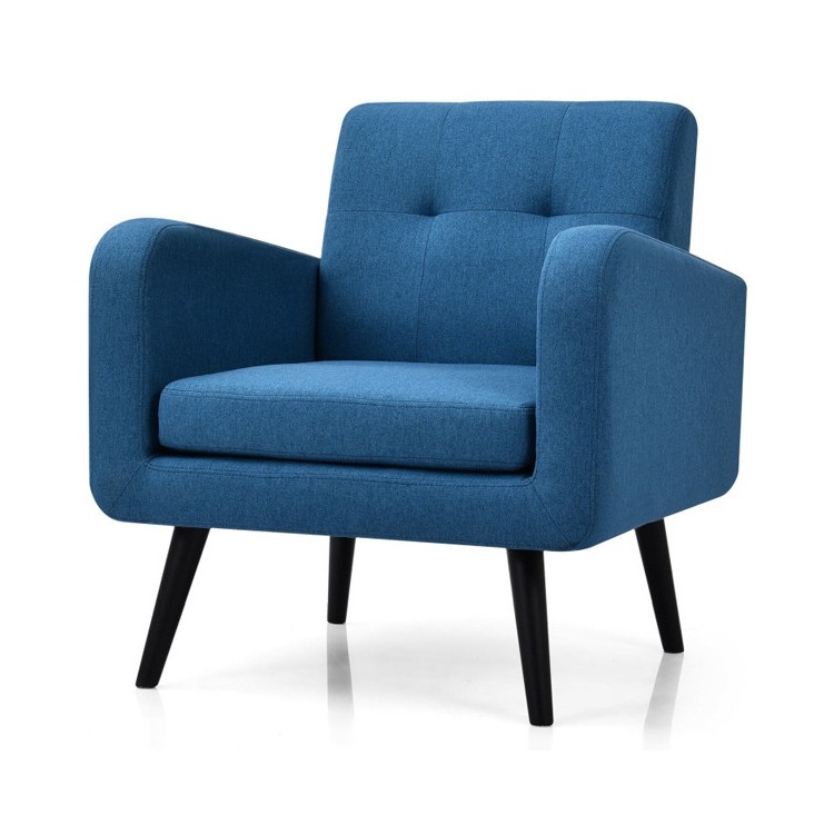 FaFurn - Modern Accent Chair with Wooden Legs