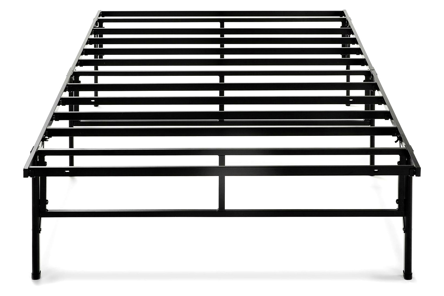 FaFurn - Twin Xl Sturdy Metal Platform Bed Frame in Black