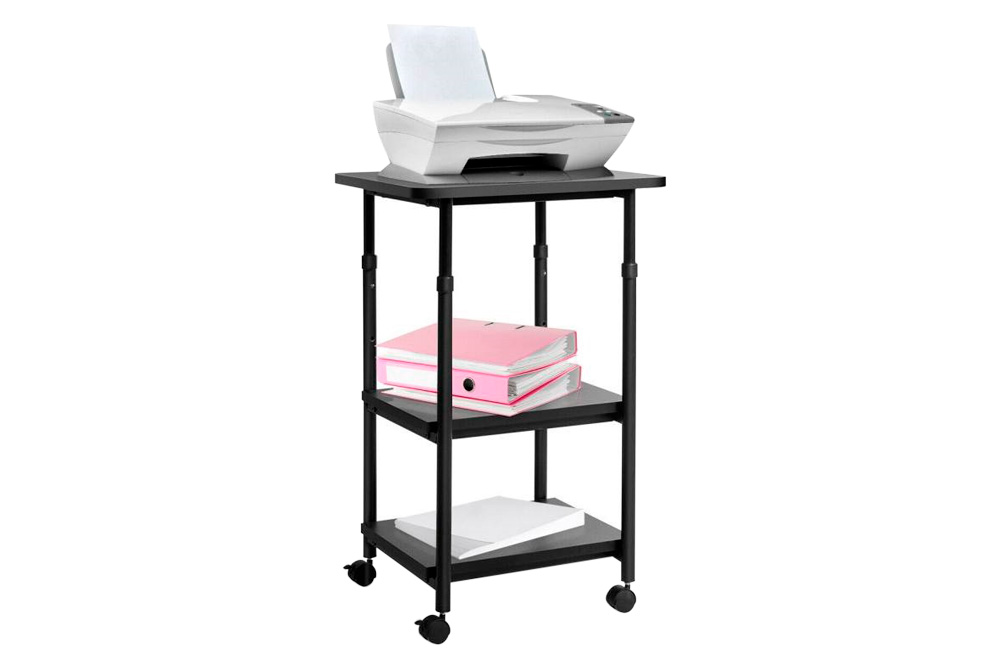 FaFurn - 3-Tier Multifunction Adjustable Printer Stand on Wheels