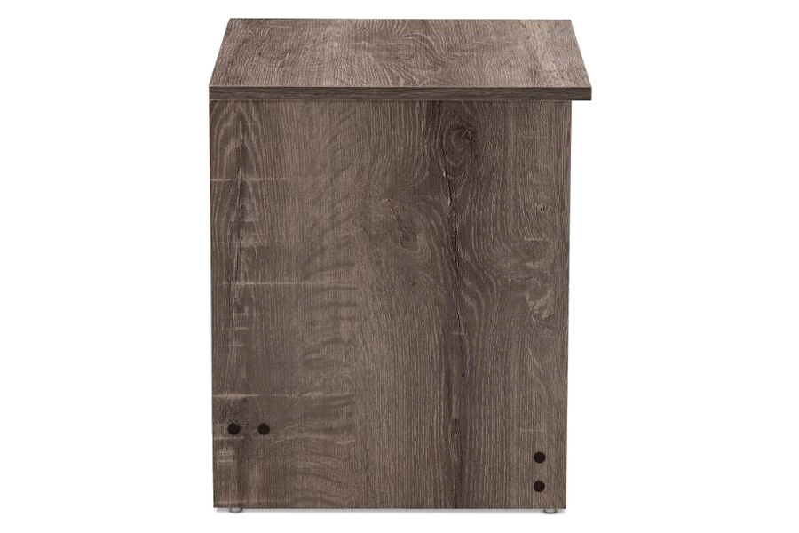 FaFurn - Rustic Farmhome 2 Drawer Nightstand Natural Oak