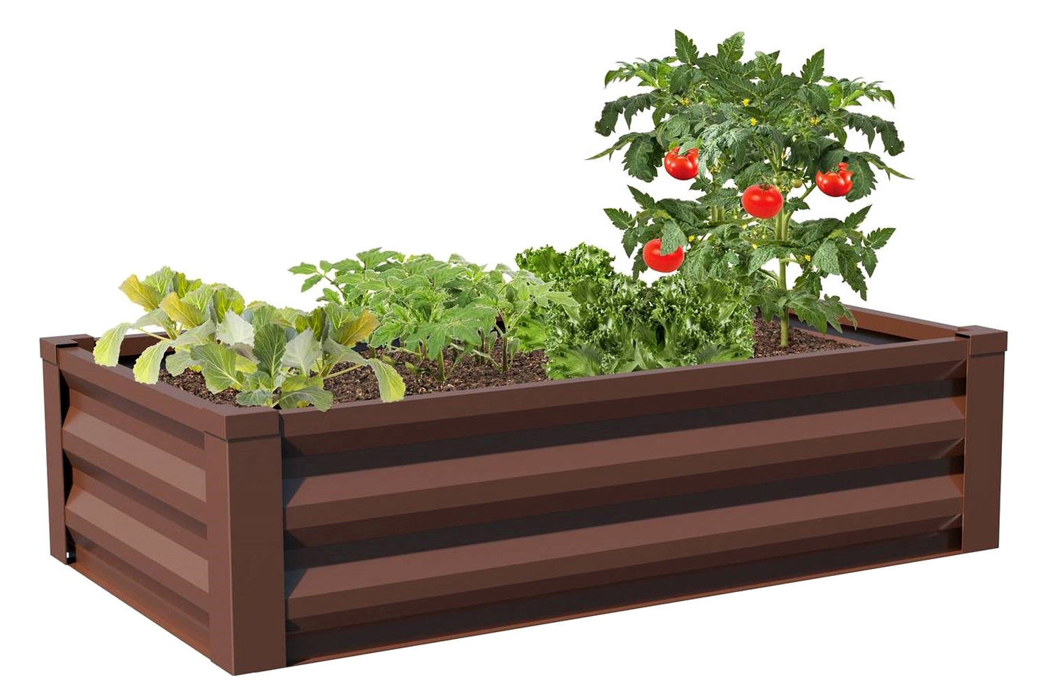 FaFurn - Powder Coated Metal Raised Garden Bed Planter