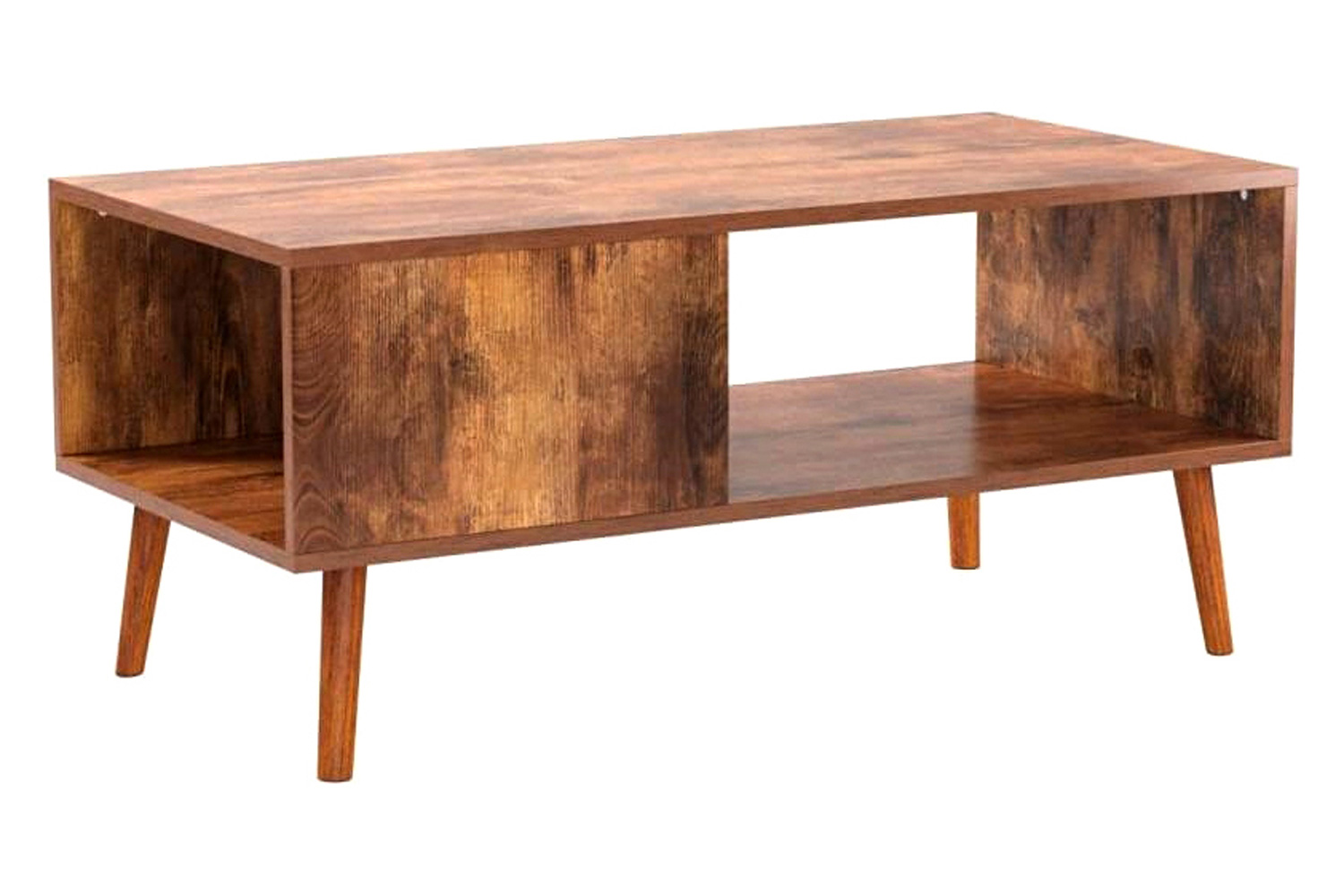 FaFurn - Modern Mid-Century Coffee Table Living Room Storage Shelf