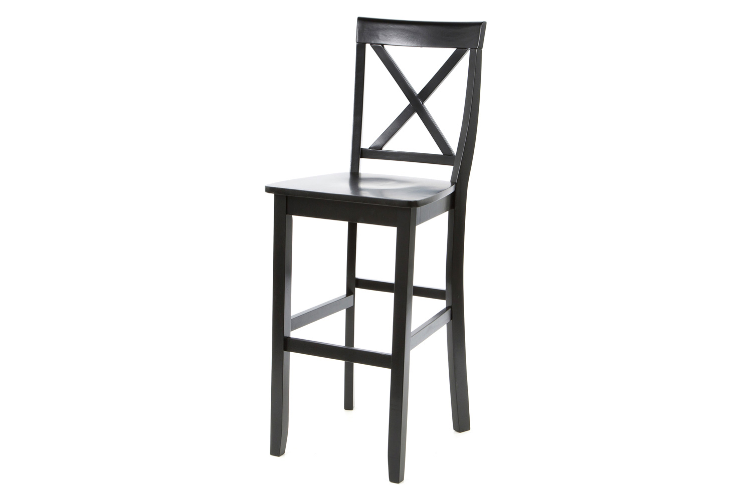 FaFurn - X-Back Solid Wood Barstool (Set of 2)