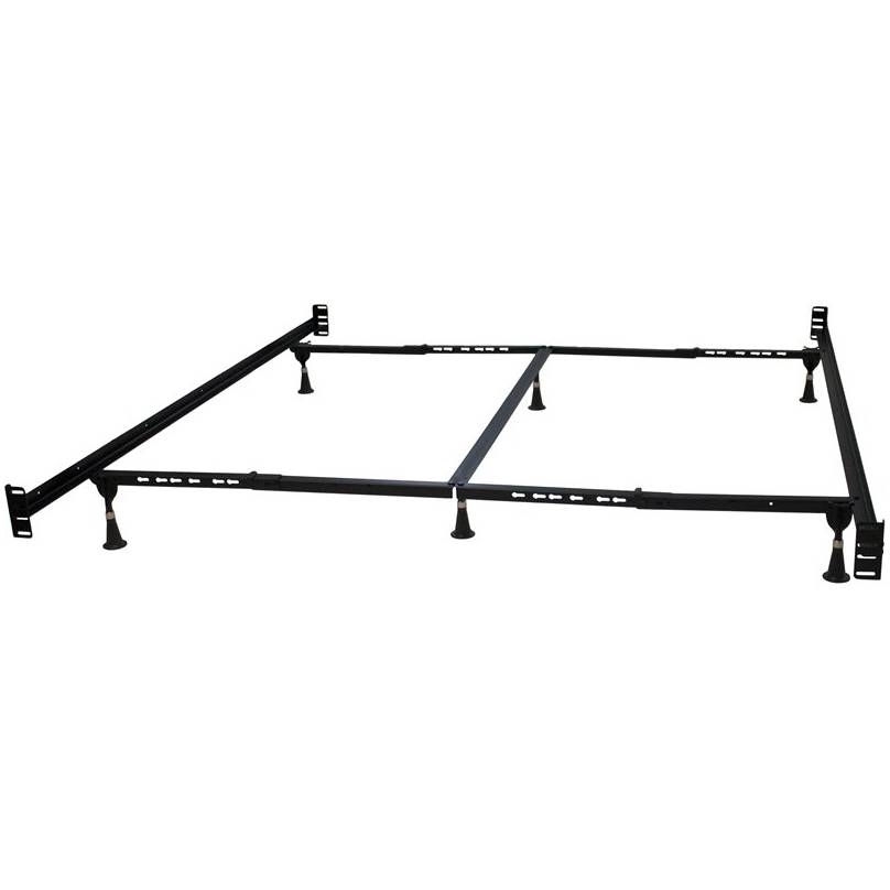 FaFurn - Cal/King Size Bed Frame with Headboard Footboard Brackets in Metal