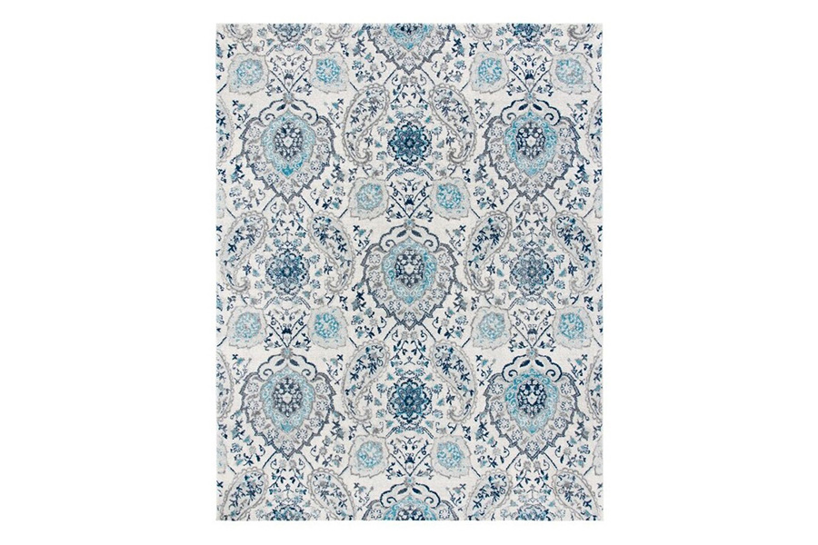 FaFurn - Coastal Damask Indoor Area Rug