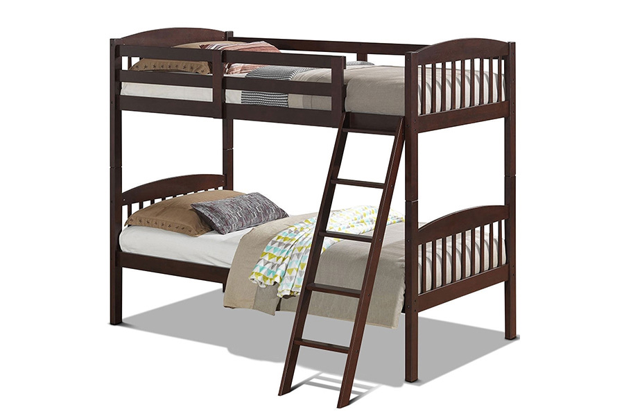 FaFurn - Wooden Bunk Bed with Ladder