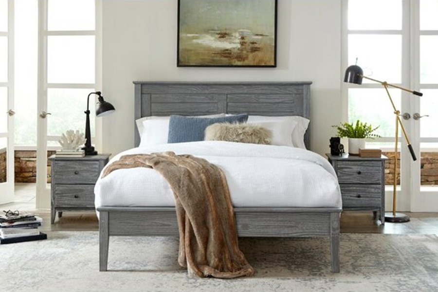 FaFurn - Contemporary Solid Pine Platform Bed in