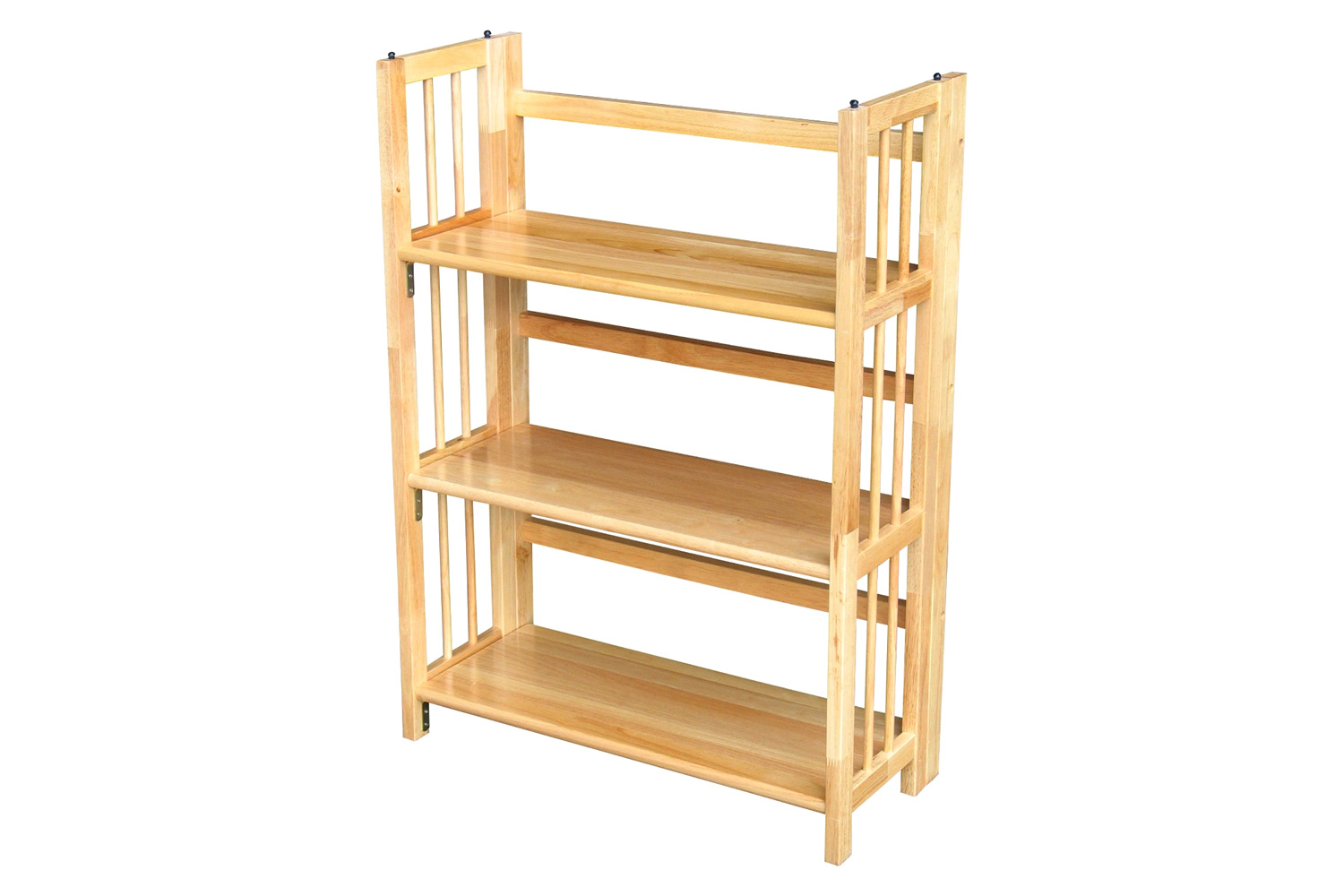 FaFurn - 3-Shelf Folding Bookcase Storage Shelves