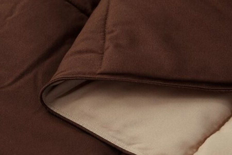 FaFurn Traditional Microfiber Reversible 3 Piece Comforter Set - Brown, Full/Queen Size