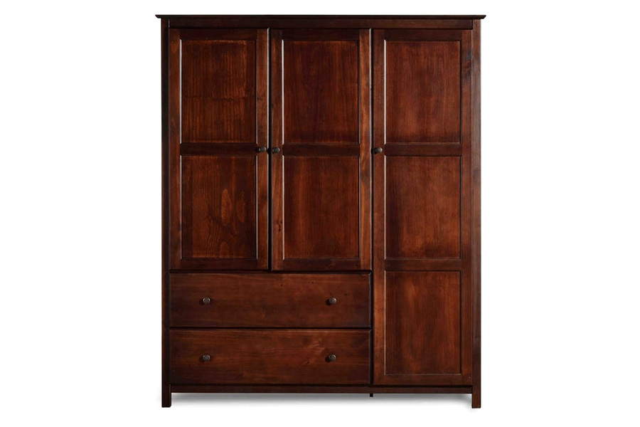 FaFurn Wood Finish Bedroom Wardrobe Armoire Cabinet Closet - Cherry