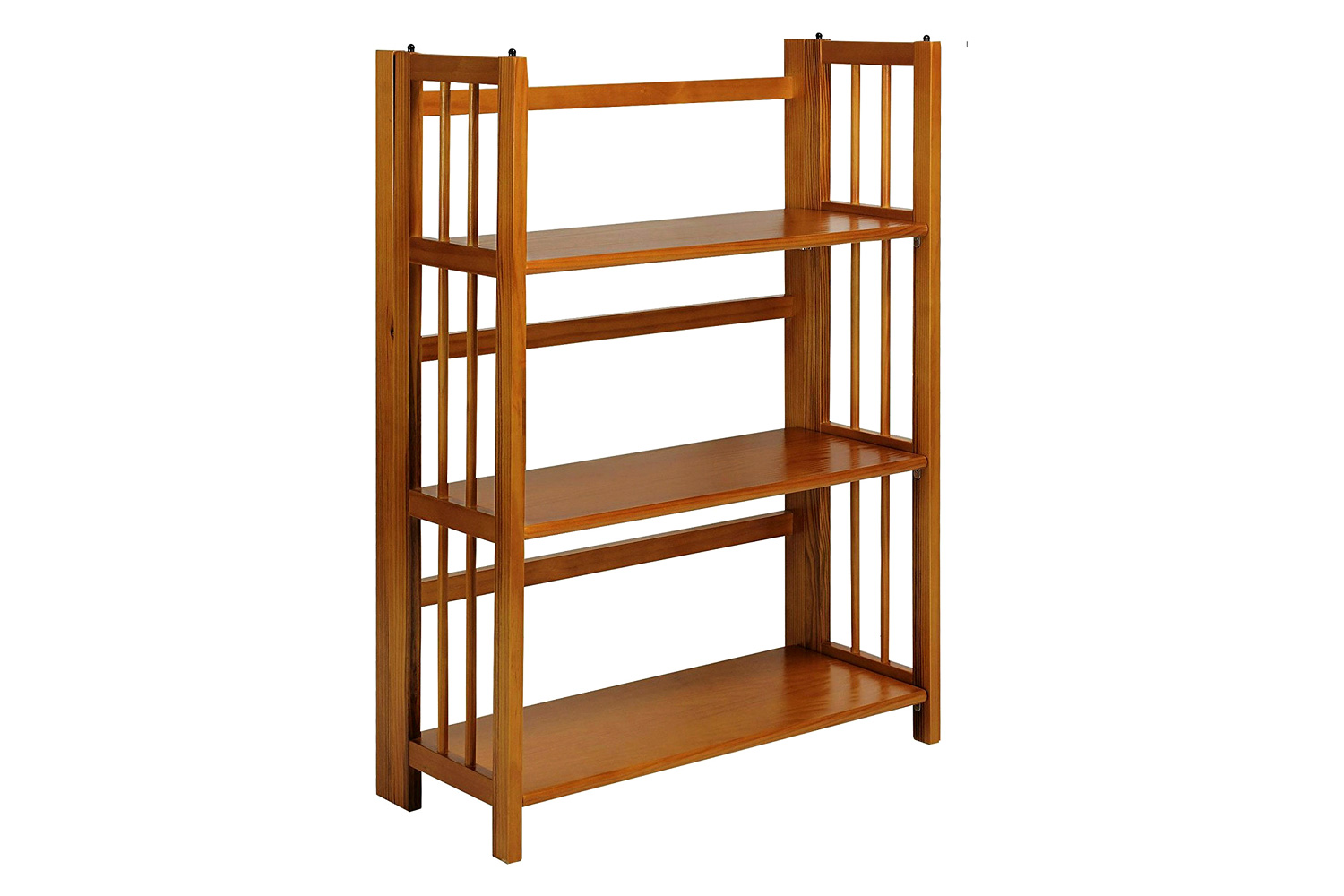 FaFurn - 3-Shelf Folding Bookcase Storage Shelves