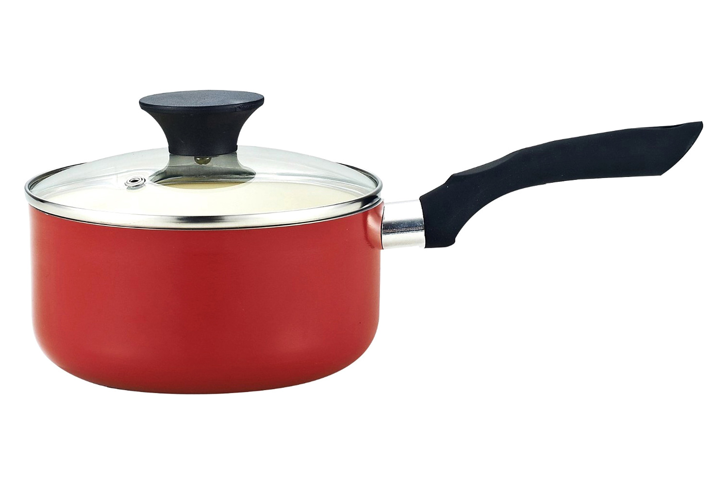 FaFurn - 10-Piece Nonstick Ceramic Coating Cookware Set in Red