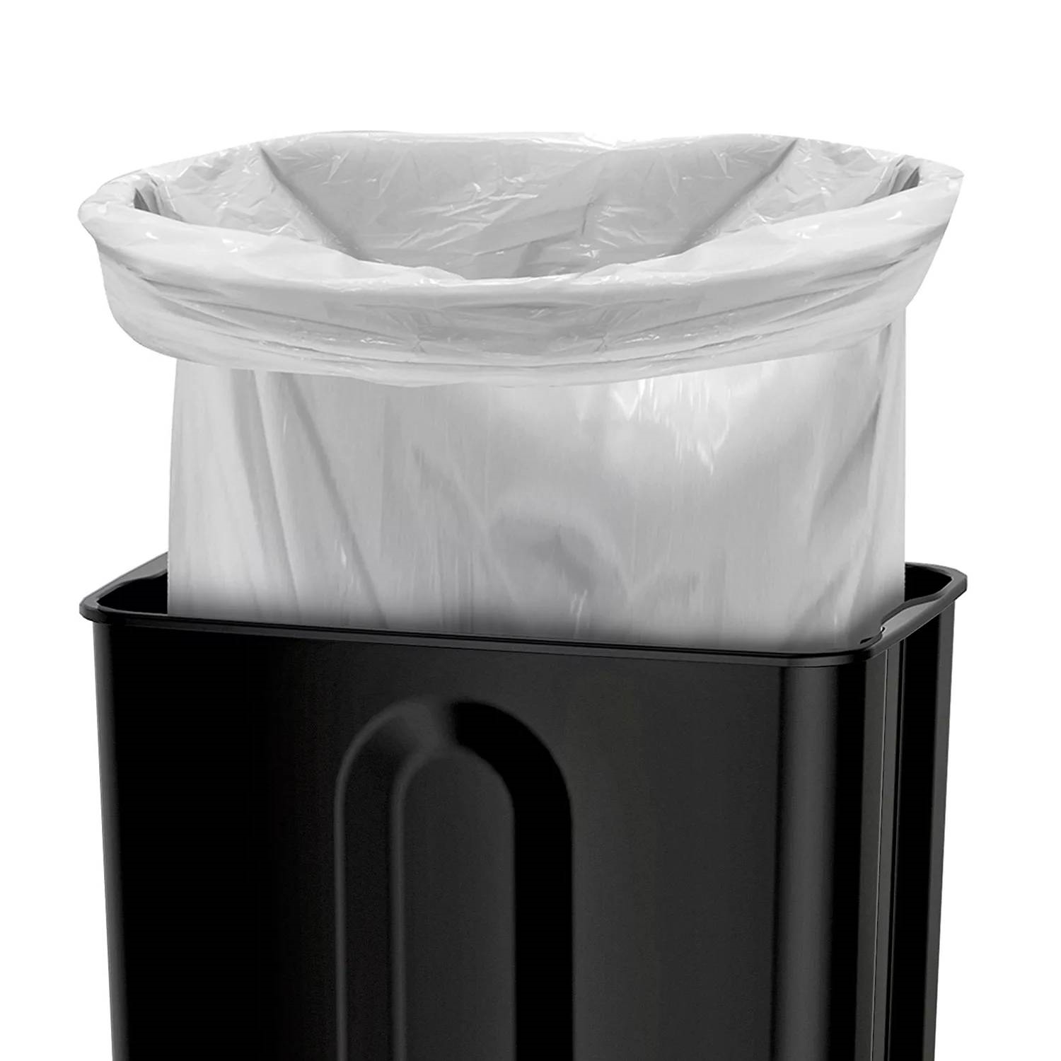 FaFurn 13 Gallon Trash Can with Step Lid - Black