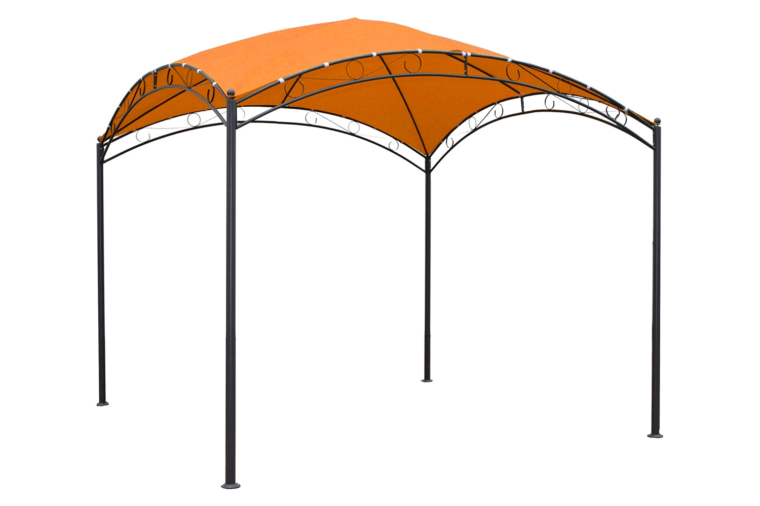 FaFurn - 10Ft X 10Ft Dome Top Gazebo Shade Tent Bronze Terra Cotta