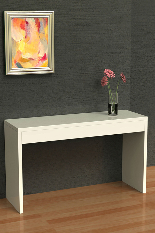 FaFurn - White Modern Sofa Table