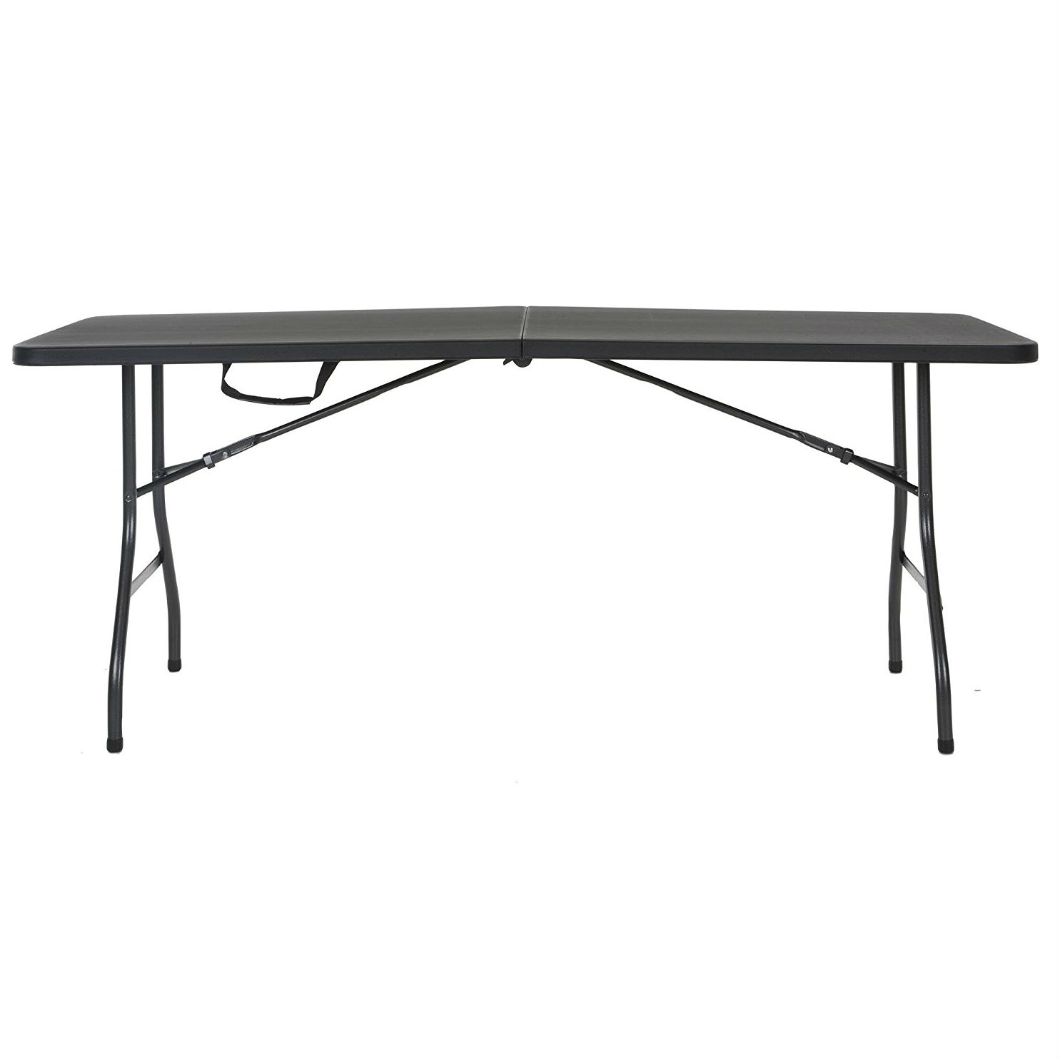 FaFurn - Folding Table with Weather Resistant Top in Black