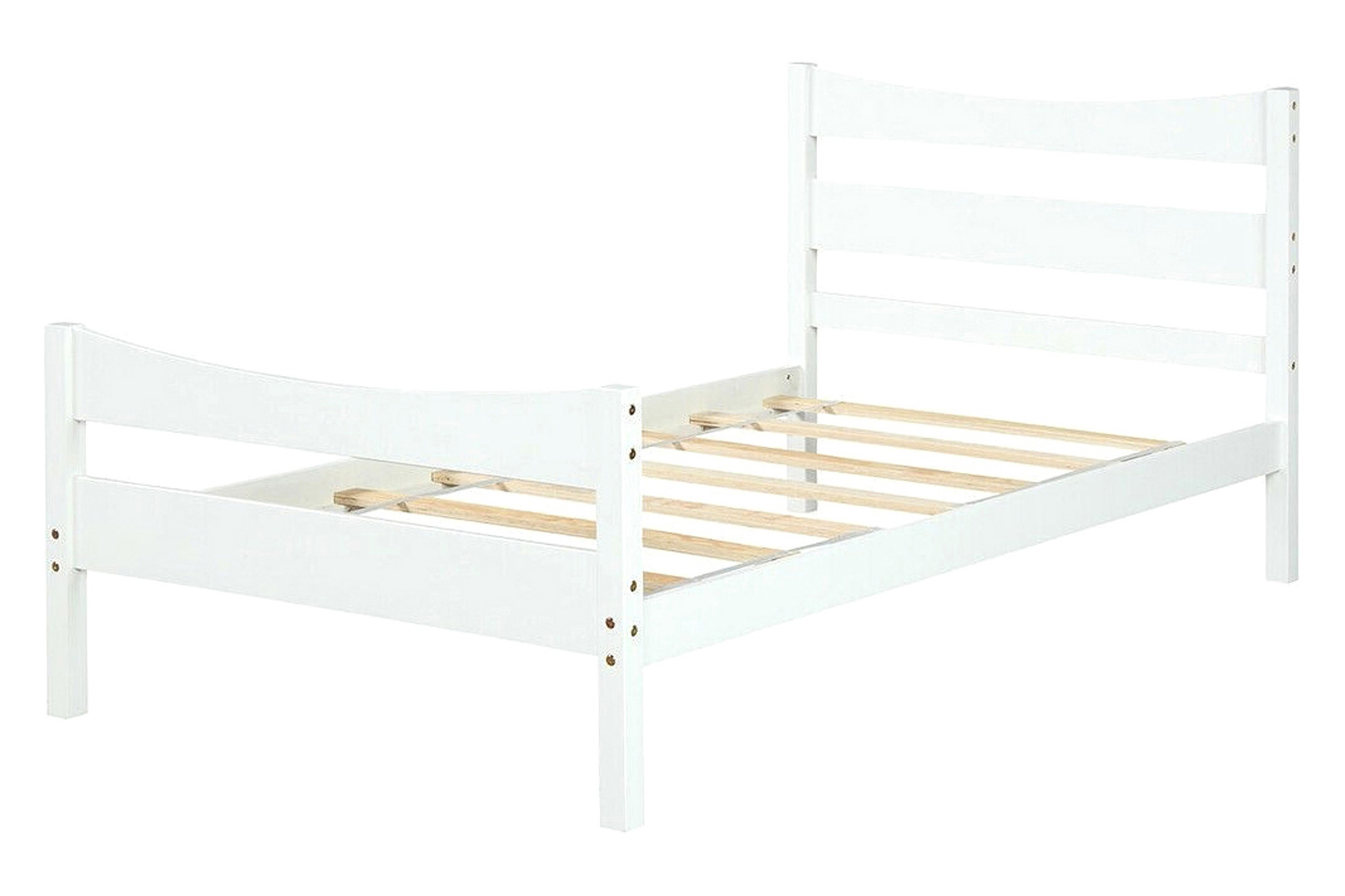 FaFurn - Farmhouse Style Pine Wood Platform Bed Frame