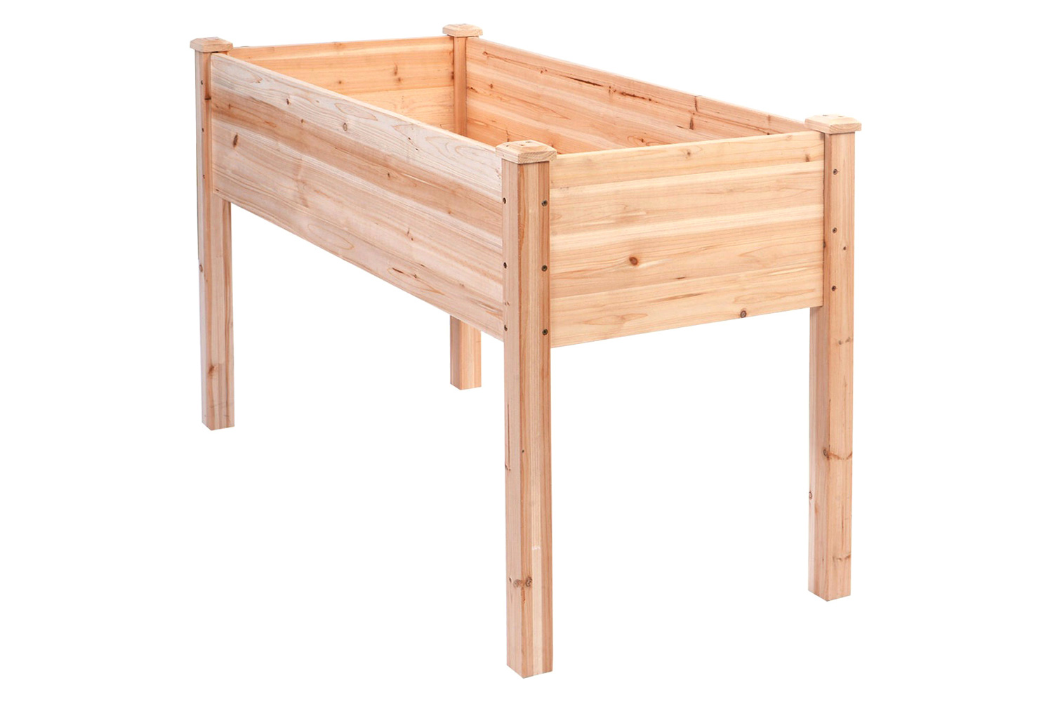 FaFurn - Solid Wood Cedar 30-Inch High Raised Garden Bed Planter Box