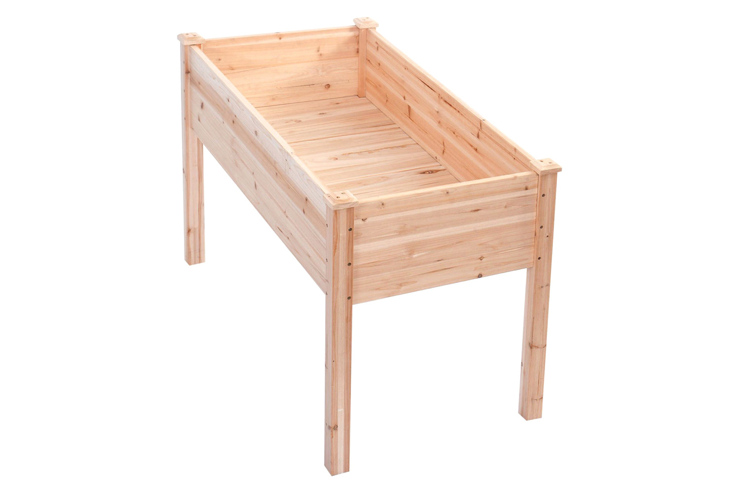 FaFurn - Solid Wood Cedar 30-Inch High Raised Garden Bed Planter Box