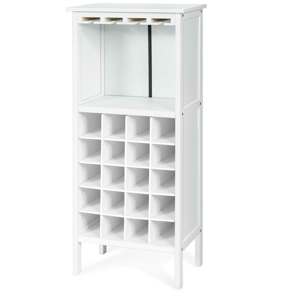 FaFurn™ 20 Bottle Wine Rack - White