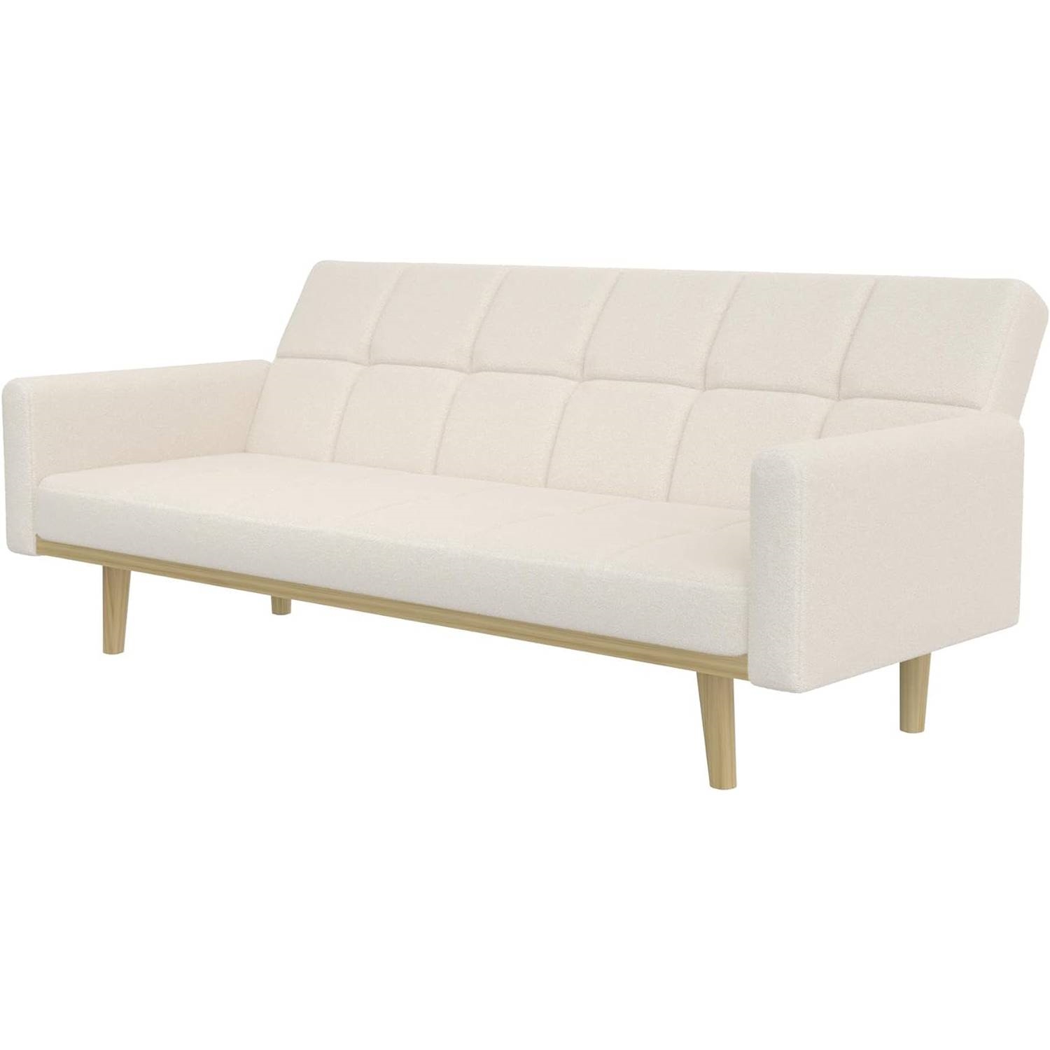 FaFurn - Modern Sofa-Bed in Ivory, Fabric