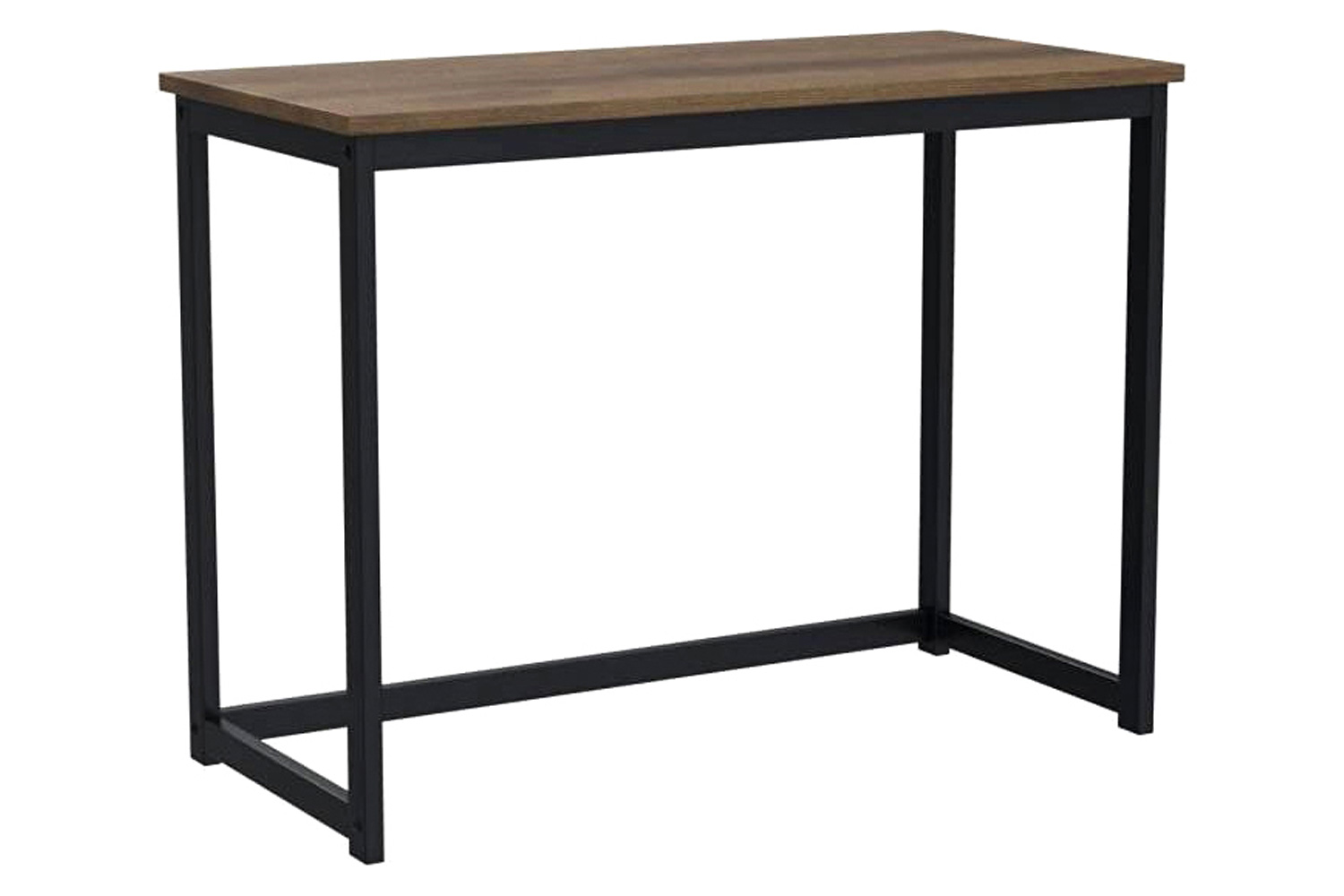 FaFurn - Modern Home Office Laptop Computer Desk Table with Metal Frame Wood Top