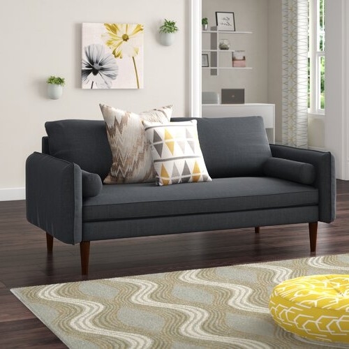 FaFurn™ Modern Sofa - Dark Gray, Fabric