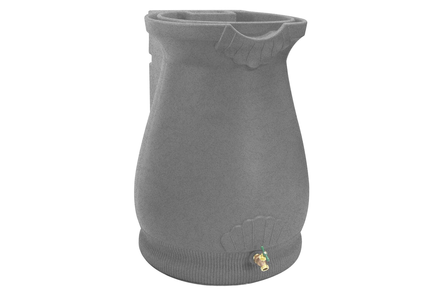 FaFurn - 65 Gallon Plastic Urn Rain Barrel with Planter Top