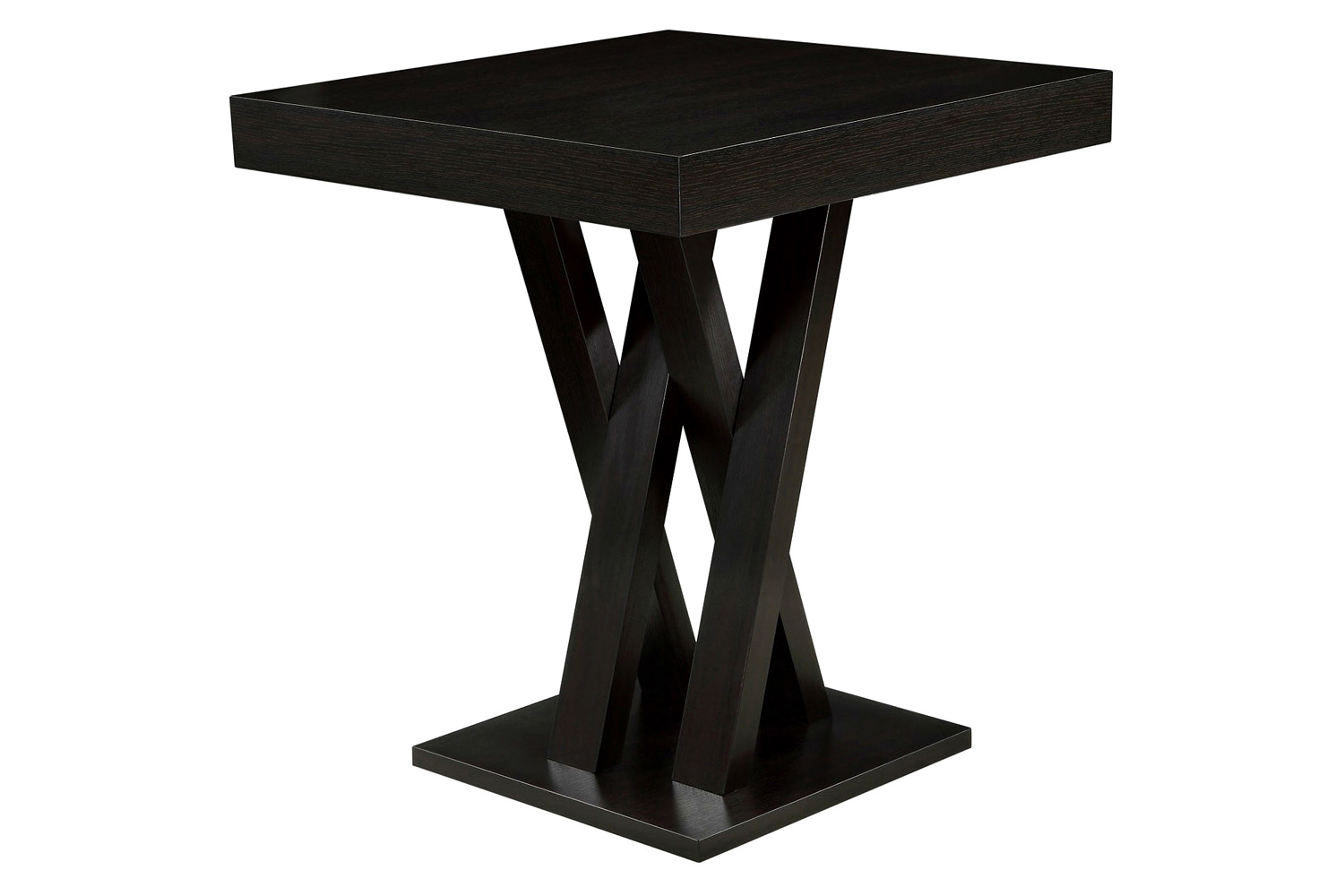 FaFurn - Modern 40-Inch High Square Dining Table in Dark Cappuccino Finish