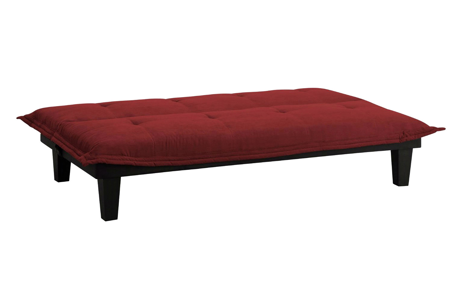 FaFurn™ - Contemporary Futon Style Sleeper Sofa Bed in Red Microfiber