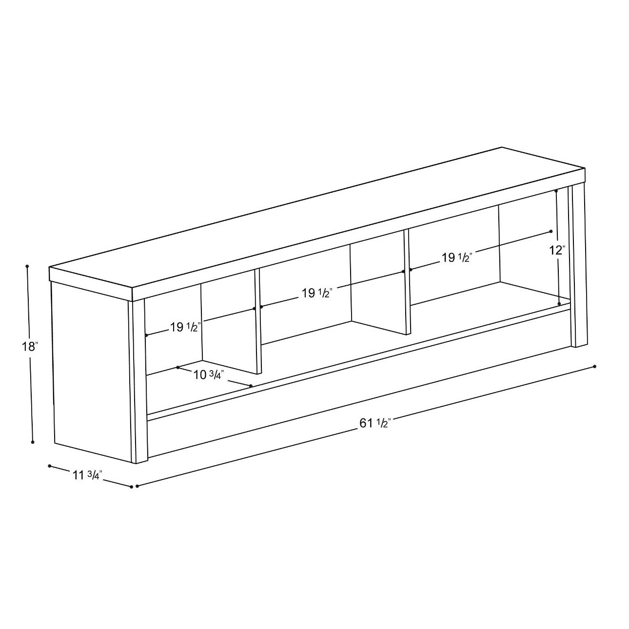 FaFurn - Footboard Bench with Storage in Espresso, Wood