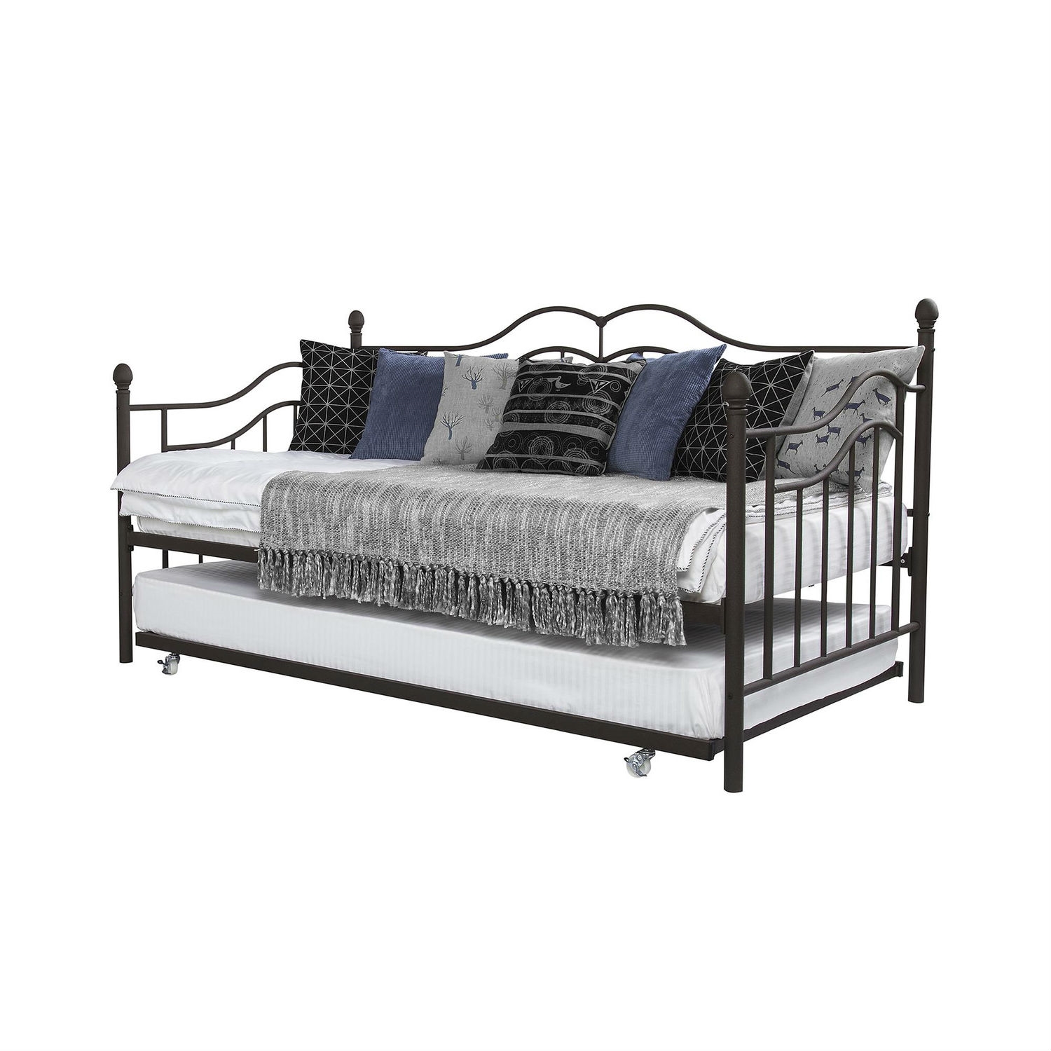 FaFurn - Twin Size Daybed in Bronze, Metal