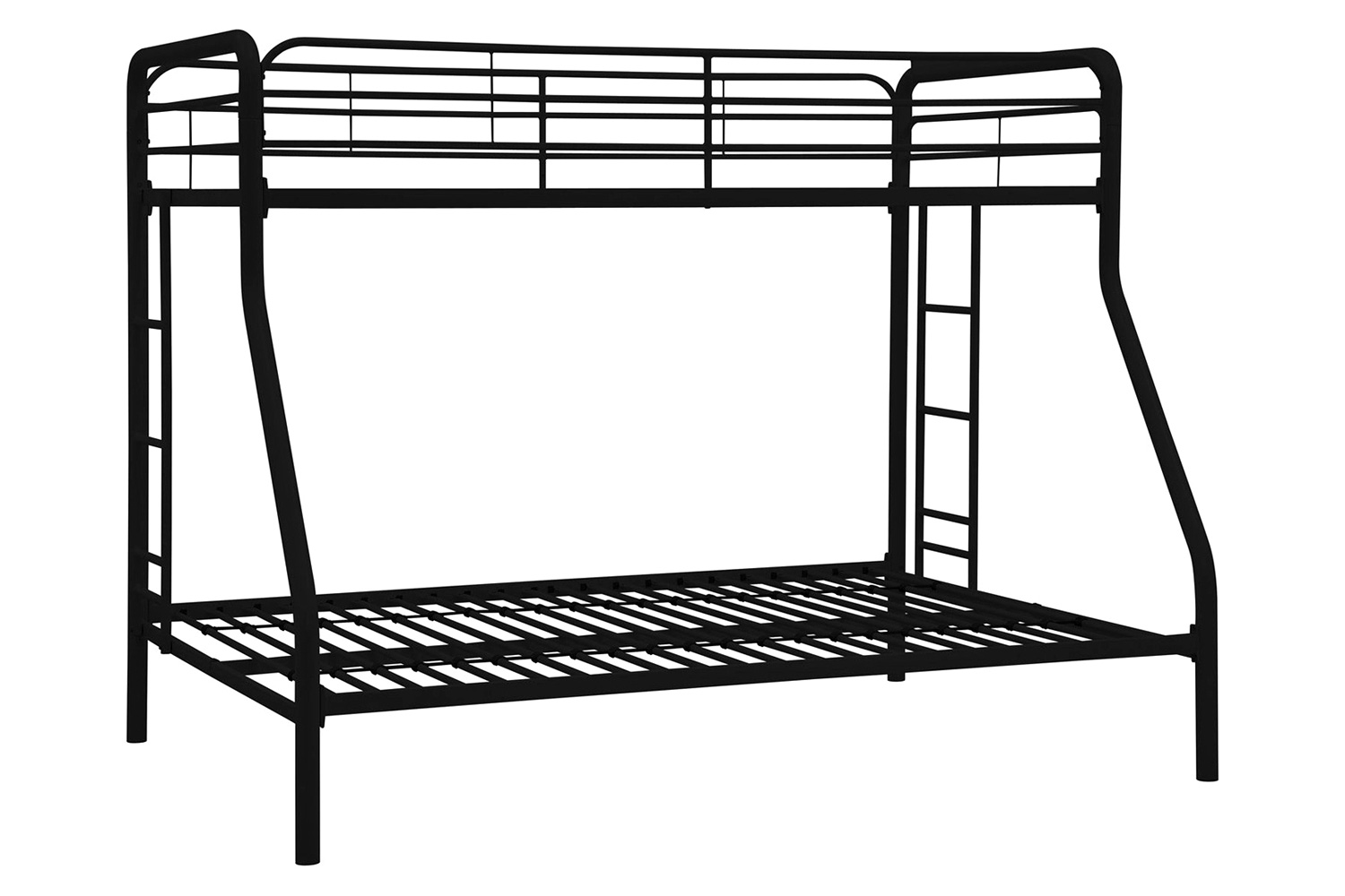 FaFurn - Twin Over Full Size Bunk Bed in Sturdy Black Metal